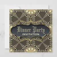 Medieval Lace Elegance  Dinner Party Invite