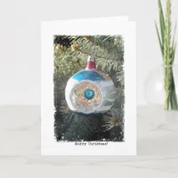 Vintage Christmas Ornament Holiday Card