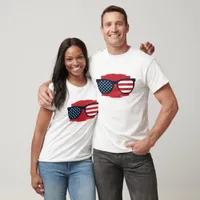 USA Glasses Patriotic T-Shirt