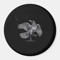 Crow, F-Caw-F Funny Bird Moon Gothic Adult Humor C Magnet