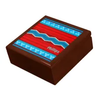 Southwest River Canyon Red Turquoise Personalized Gift Box