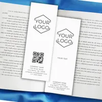 Business Promotional Logo QR Code Custom Bookmarks