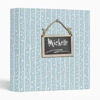 Hanging Chalkboard Blue ID397 Binder