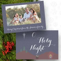 O Holy Night Christmas Photo Holiday Card