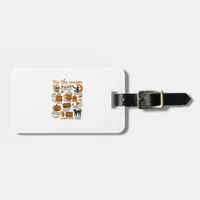 Retro Tis The Season Halloween Season Fall Luggage Tag