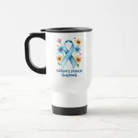 Addison's Disease Awareness | Blue Ribbon Travel Mug