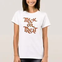Halloween Trick or Treat Words T-Shirt