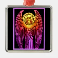 Stained Glass Angel Ornament