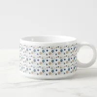 Sand and Blue Beach Color Dots Bowl