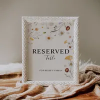 Reserved Boho Wildflower Wedding Sign 