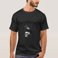 F Caw F Halloween Raven Skull Gothic Humor Design T-Shirt