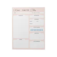 Personalised Plans For Today Pink Daily Planner Notepad