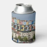 Bristol Harbourside Colourful Houses Photo Can Cooler