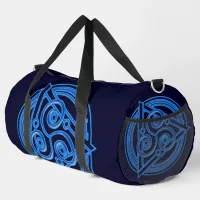 Azure Symphony: The Electric Triad Duffle Bag