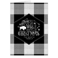 Wild Wonderful Christmas Black Buffalo Plaid ID604