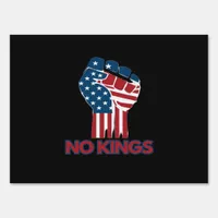No Kings Anti Classic Retro Style Sign