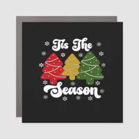 Tis Season Christmas Tree Debbie Cool Unique Car Magnet
