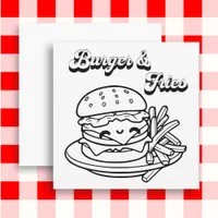 Burger and Fries | Color Me