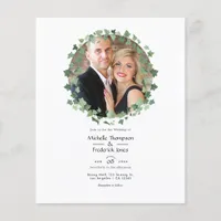 Woodland Forest Greenery Wedding Photo Flyer