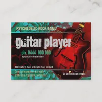 Guitar Player Band Business card