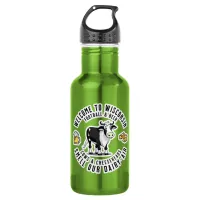 Welcome to Wisconsin, Smell our Dairy Air Stainless Steel Water Bottle