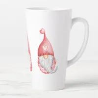 Cute Love Gnomes Valentines Holiday    Latte Mug