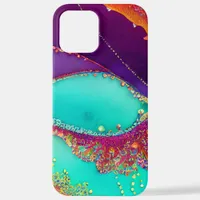 Pretty Abstract Beachy Art iPhone 12 Pro Max Case