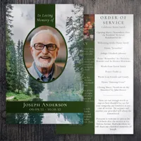 Forest Photo | Funeral Order of Service Program