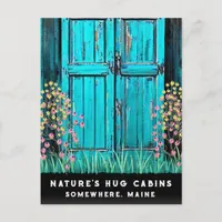 *~* temp door holiday postcard