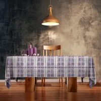 Purple Green Christmas Pattern#2 ID1009 Tablecloth