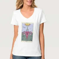 Uterus Strength Tarot Card Design  T-Shirt