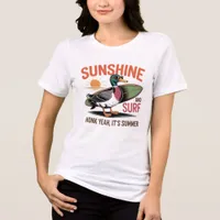 Honk Yeah, It's Summer" - Surfer Duck  Tri-Blend Shirt