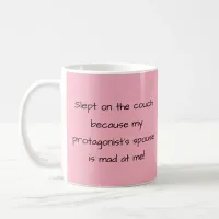 Pink Funny Author Writing Coffee Mug