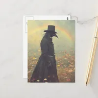 The Plague Doctor in the Meadow Postcard