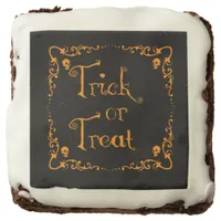 Pumpkin Orange Trick or Treat  Brownie