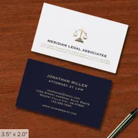 Simple Elegant Legal Business Card