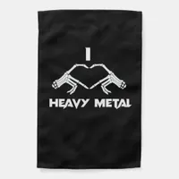 Funny Halloween Skeleton Heart Hands Classic Garden Flag