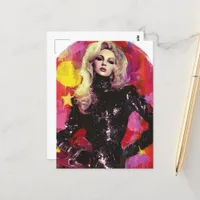 The Rockstar With Blond Hair Postcard