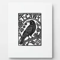 Retro F Caw F Crow Funny Saying Meme Design Plaque