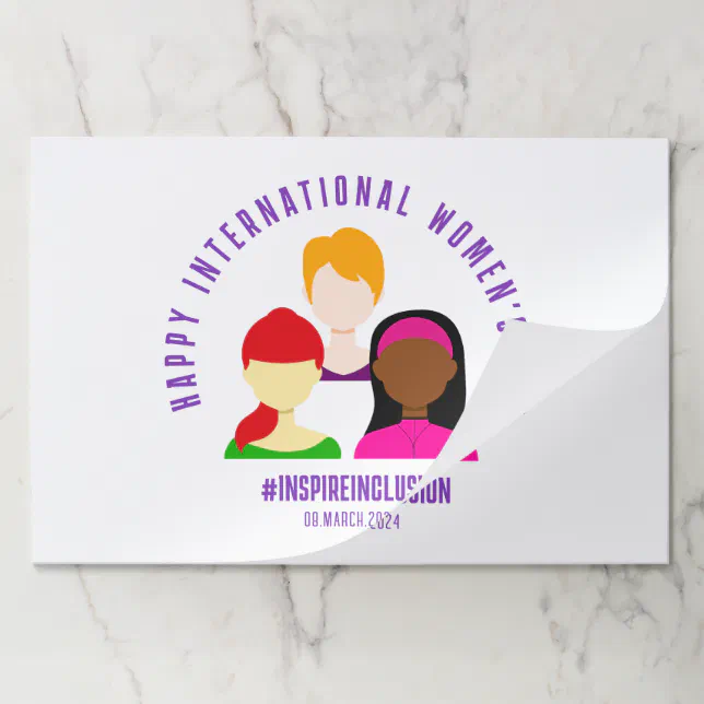 Elegant Faces International Women's Day March 8 Paper Pad