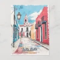 San Juan Puerto Rico Travel Postcard