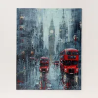 Big Ben and Red Commuter Busses Jigsaw Puzzle