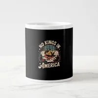 No Kings In America Retro Classic Giant Coffee Mug