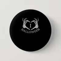 Halloween Skeleton Heart Fall Button
