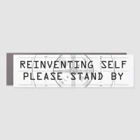 Reinventing Self Funny with Test Pattern Car Magnet