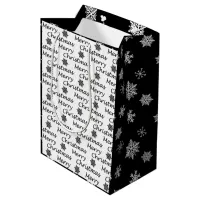 Elegant Modern Christmas Fa La La La Medium Gift Bag