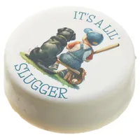 Baby Boy and Dog | Lil Slugger | Baby Shower Chocolate Covered Oreo