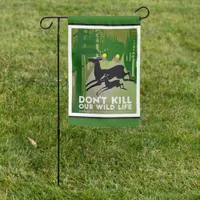 [Don't Kill Our Wildlife] Vintage WPA Poster Green Garden Flag