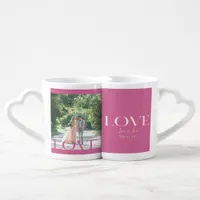 Typographic LOVE Frame Design Lovers' mug