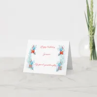 Folded greeting card 